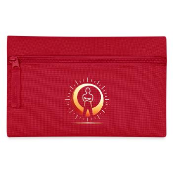 Kühnes Mond-Silhouetten-Design - Federtasche - Rot - Vorne
