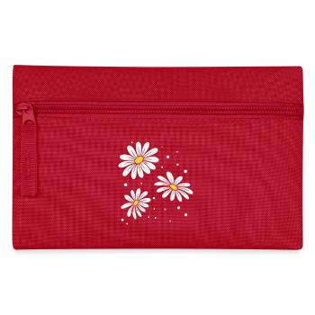 Gänseblümchen Punkte - Federtasche - Rot - Vorne