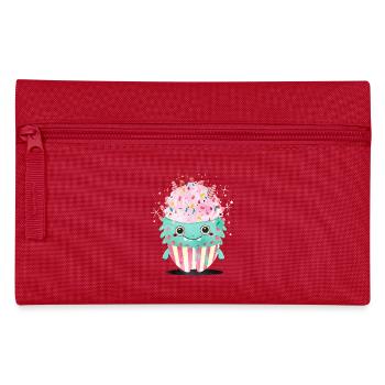 Niedliches Cupcake-Monster – Süß und verspielt - Federtasche - Rot - Vorne