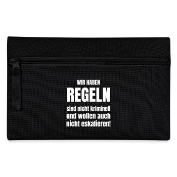 Group or run-ups have rules - Pencil Case - black - Front