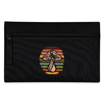 Retro mushroom collector - nature vintage design - Pencil Case - black - Front