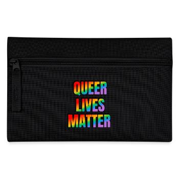 Queer lives matter - Pencil Case - black - Front