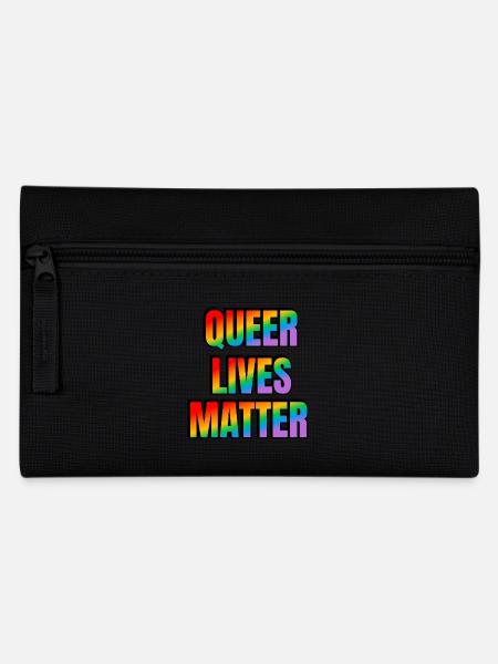 Queeres Leben zählt - Federtasche - Schwarz