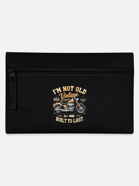 Jahrgang 1998 geboren Motorrad Geburtstag Geschenk - Federtasche - Schwarz