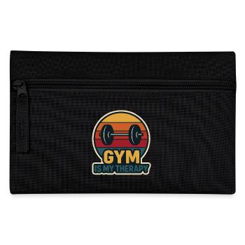 Fitness is my therapy - Pencil Case - black - Front
