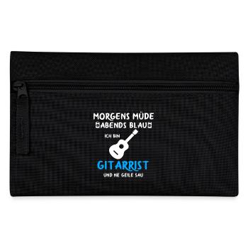 Gitarre Spruch Band Musikinstrument E-Gitarre - Federtasche - Schwarz - Vorne