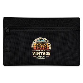 September 1976 Gift 1976 Vintage September 1976 - Pencil Case - black - Front