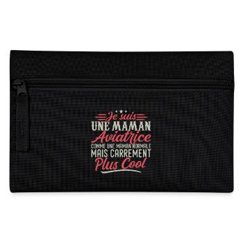 Ich bin die Mutter eines Piloten, ausgesprochen cool - Federtasche - Schwarz - Vorne
