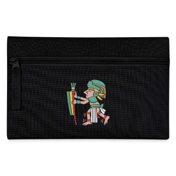 Maya kalender aztec Inka - Federtasche - Schwarz - Vorne