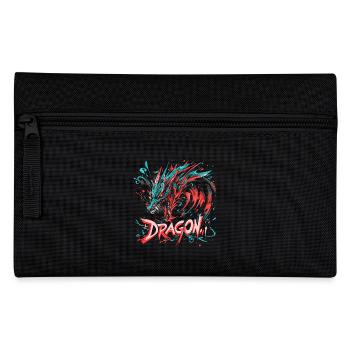 Dragon Colorful Fantasy Magic Mysticism Mythology Art - Pencil Case - black - Front
