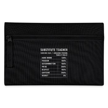 Substitute Teacher Substitute Teacher - Pencil Case - black - Front