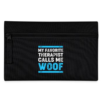 Therapy Dog Therapist Therapy Dog Trainer - Pencil Case - black - Front