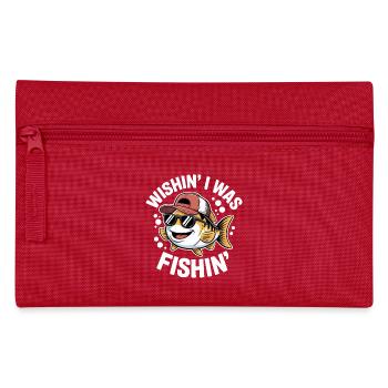 Poisson rieur avec lunettes de soleil et chapeau - Trousse - rouge - Devant