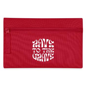 Rave bis zum Grab - Federtasche - Rot - Vorne