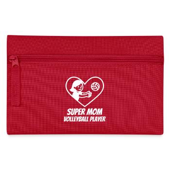 Super Maman Volleyball – Joueuse de cœur - Trousse - rouge - Devant