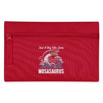 Nur ein Junge, der Mosasaurus liebt - Federtasche - Rot - Vorne