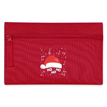 Chopeau de Noël musical avec notes musicales - Trousse - rouge - Devant