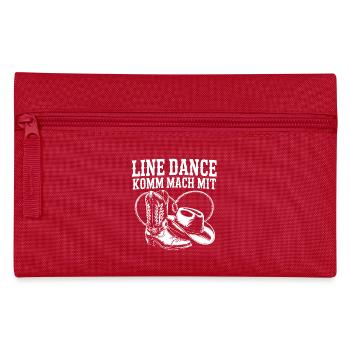 Line Dance Komm mach mit - Federtasche - Rot - Vorne