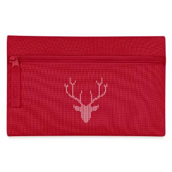 Pixel Deer Antlers - Pencil Case - red - Front