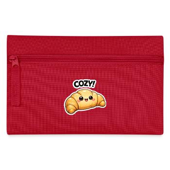 Kuscheliges Croissant-Kawaii - Federtasche - Rot - Vorne