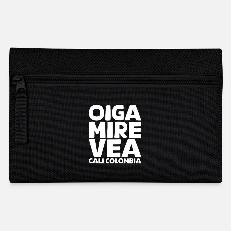 Oiga, Mire, Vea in white - Pencil Case - black