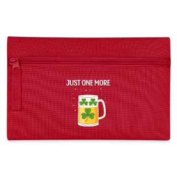 Noch ein Glas Klee - Federtasche - Rot - Vorne