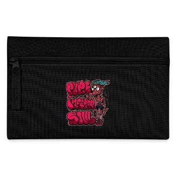 Neon Pink Graffiti Monster - Pencil Case - black - Front