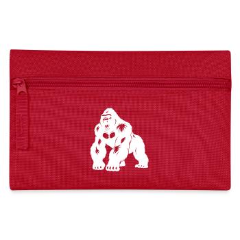 Gorilla Silverback Silhouette - Federtasche - Rot - Vorne