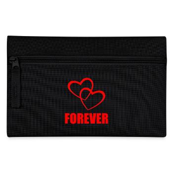 FOREVER – Heart Design for Couples & True Love - Federtasche - Schwarz - Vorne