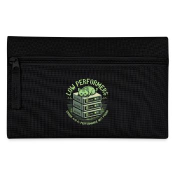 Low Performers Cat Server Pixel Art - Pencil Case - black - Front