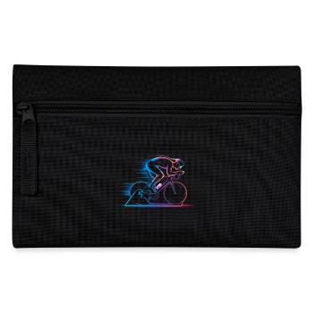 Art cycliste minimaliste - Vitesse et énergie - Trousse - noir - Devant