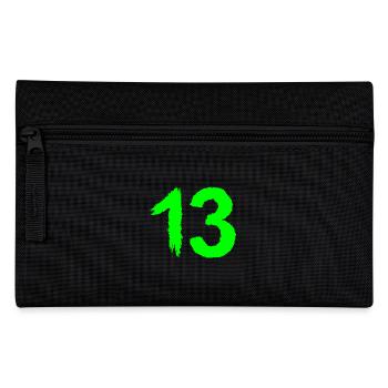 Number 13 favorite number brush - Pencil Case - black - Front