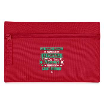 Saint-Étienne,foot,socer,club,football, - Trousse - rouge - Devant
