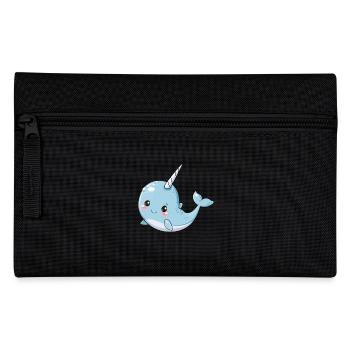 Narval baleine mer animal de mer motif fantastique - Trousse - noir - Devant