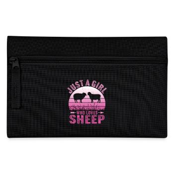 Just A Girl Who Loves Sheep - Pencil Case - black - Front