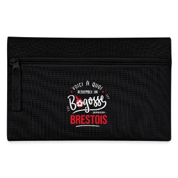 Brest Brestois bogosse supporter football brestois - Trousse - noir - Devant