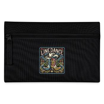 Line Dance meine Passion mein Glück - Federtasche - Schwarz - Vorne