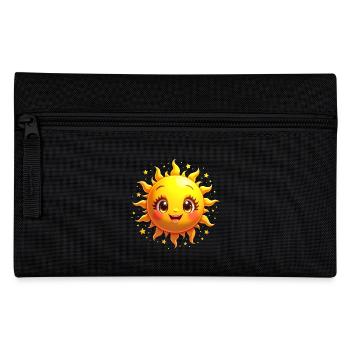 Sonne Sonnenschein lachen Sommer Sonne Kostüm - Federtasche - Schwarz - Vorne
