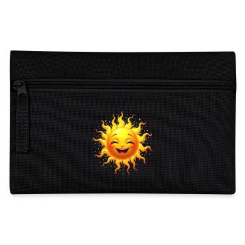Sonne Sonnenschein Sommer Kostüm Karneval Fasching - Federtasche - Schwarz - Vorne