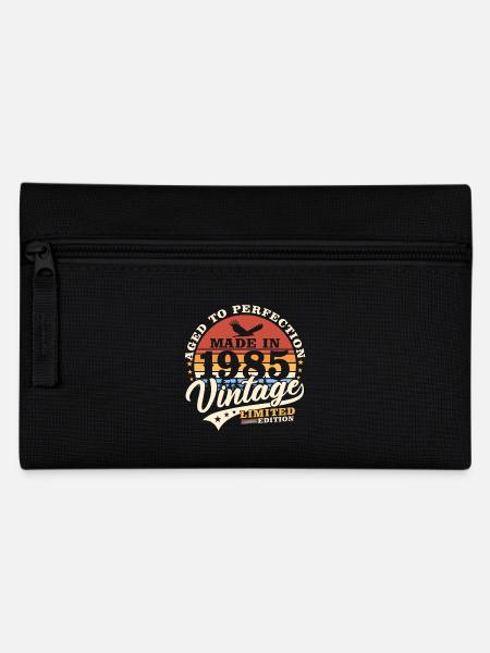1985 Jahrgang Vintage Geburtstag Retro Geschenk - Federtasche - Schwarz