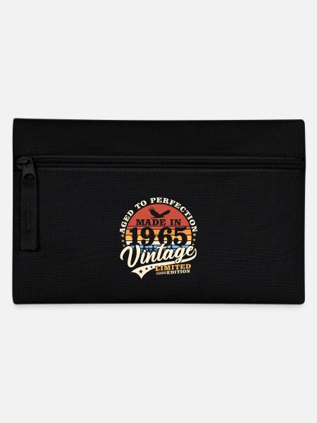 1965 Jahrgang Vintage Geburtstag Retro Geschenk - Federtasche - Schwarz
