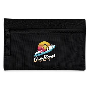 Own the Slopes - Retro Ski-Stil - Federtasche - Schwarz - Vorne