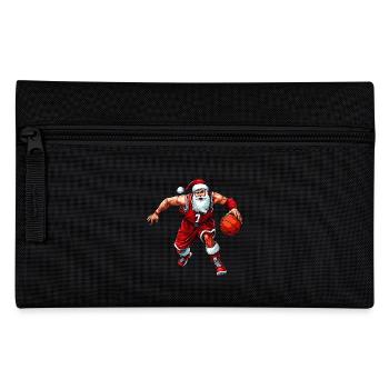 Joueurs de basket-ball de Noël - Trousse - noir - Devant