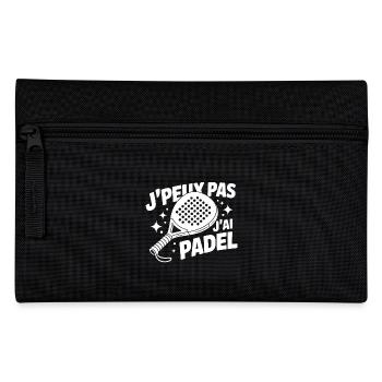 I can't, I have padel – Vintage - Pencil Case - black - Front