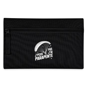 I Can't, I Paraglided – Sport Humor T-Shirt - Pencil Case - black - Front