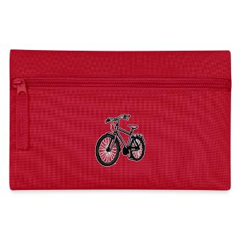 Rosa Fahrrad Frauen Mädchen - Federtasche - Rot - Vorne