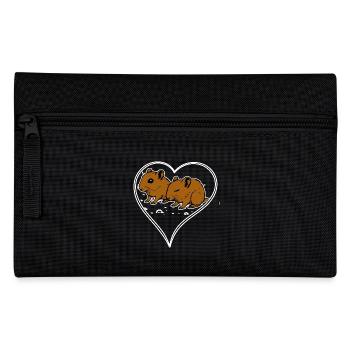 I love my gerbil heart - Pencil Case - black - Front