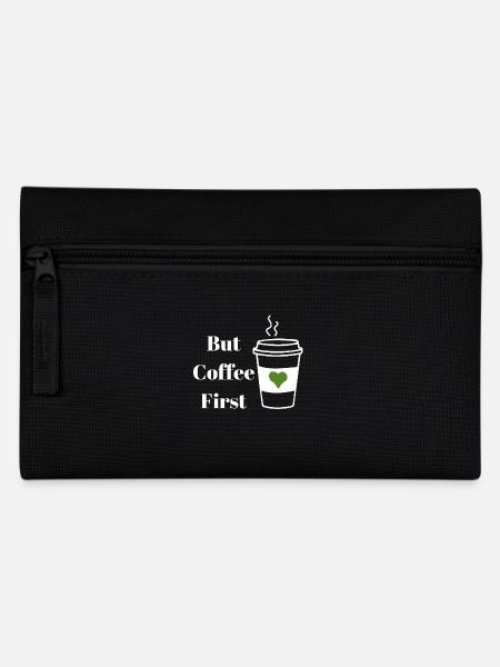 But Coffee First White - Pencil Case - black