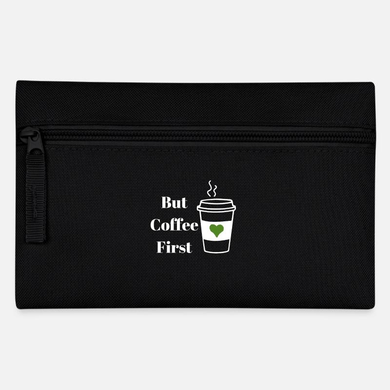 But Coffee First Weiß - Federtasche - Schwarz