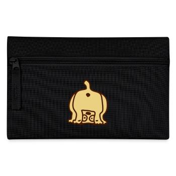 Hund von hinten - Federtasche - Schwarz - Vorne
